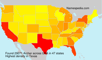 Surname Archer in USA Surname Archer in USA