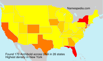 Surname Archibold in USA Surname Archibold in USA
