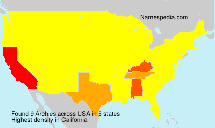 Surname Archies in USA Surname Archies in USA