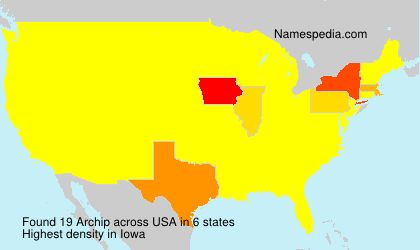 Surname Archip in USA Surname Archip in USA