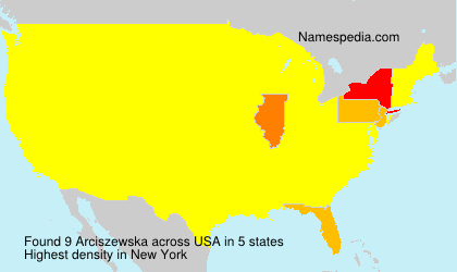 Surname Arciszewska in USA Surname Arciszewska in USA