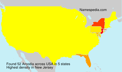 Surname Arcodia in USA Surname Arcodia in USA