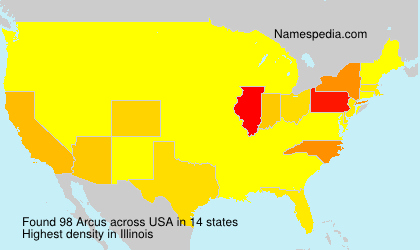 Surname Arcus in USA Surname Arcus in USA