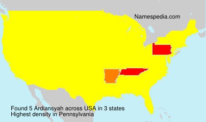 Surname Ardiansyah in USA Surname Ardiansyah in USA