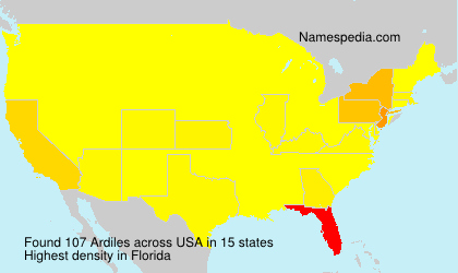 Surname Ardiles in USA Surname Ardiles in USA