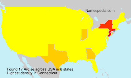 Surname Ardise in USA Surname Ardise in USA