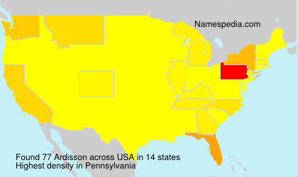 Surname Ardisson in USA Surname Ardisson in USA