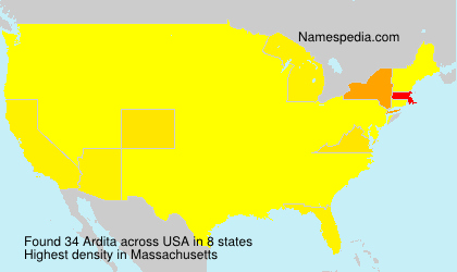 Surname Ardita in USA Surname Ardita in USA