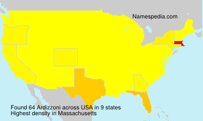 Surname Ardizzoni in USA Surname Ardizzoni in USA
