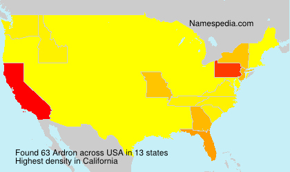 Surname Ardron in USA Surname Ardron in USA