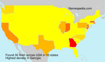 Surname Areh in USA Surname Areh in USA