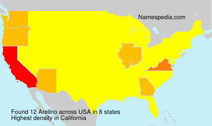 Surname Arellno in USA Surname Arellno in USA