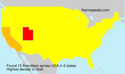 Surname Arendtsen in USA Surname Arendtsen in USA