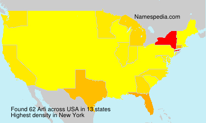 Surname Arfi in USA