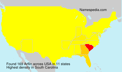 Surname Arflin in USA Surname Arflin in USA