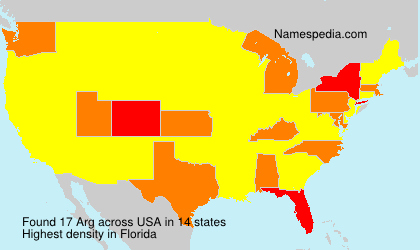 Surname Arg in USA Surname Arg in USA