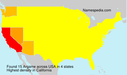 Surname Argame in USA Surname Argame in USA