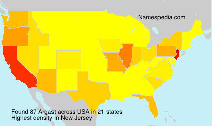 Surname Argast in USA Surname Argast in USA
