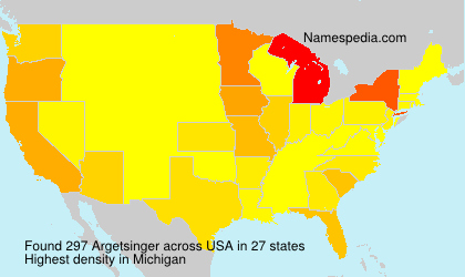 Surname Argetsinger in USA Surname Argetsinger in USA