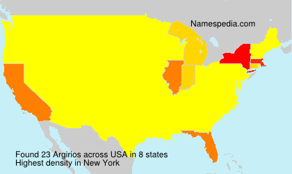 Surname Argirios in USA Surname Argirios in USA
