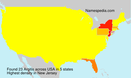 Surname Argitis in USA Surname Argitis in USA
