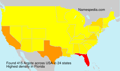 Surname Argote in USA Surname Argote in USA