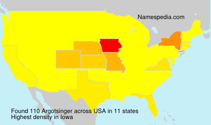 Surname Argotsinger in USA Surname Argotsinger in USA