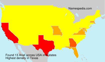 Surname Ariaf in USA Surname Ariaf in USA