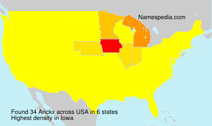 Surname Arickx in USA Surname Arickx in USA