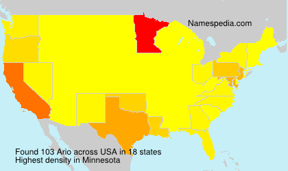 Surname Ario in USA