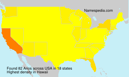 Surname Arios in USA Surname Arios in USA