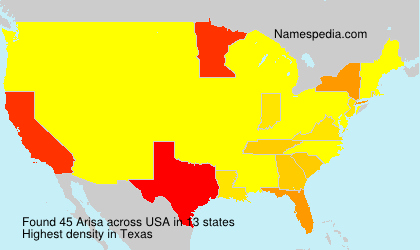 Surname Arisa in USA Surname Arisa in USA