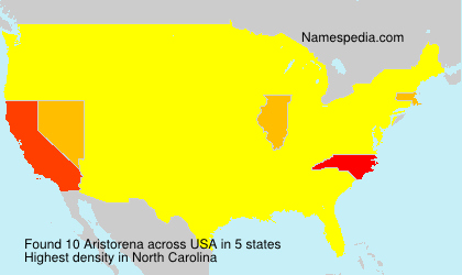 Surname Aristorena in USA Surname Aristorena in USA
