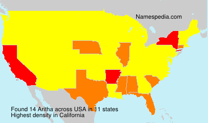 Surname Aritha in USA Surname Aritha in USA