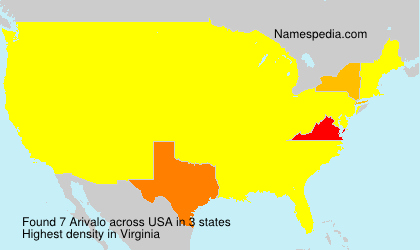 Surname Arivalo in USA Surname Arivalo in USA