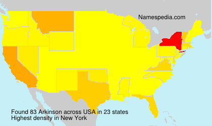 Surname Arkinson in USA Surname Arkinson in USA