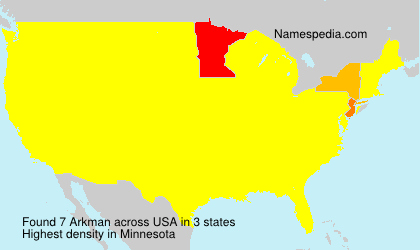 Surname Arkman in USA Surname Arkman in USA