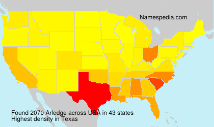 Surname Arledge in USA Surname Arledge in USA