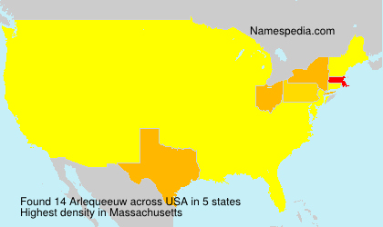 Surname Arlequeeuw in USA Surname Arlequeeuw in USA