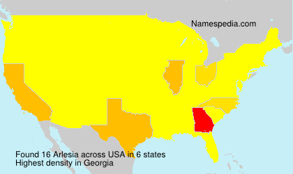 Surname Arlesia in USA Surname Arlesia in USA