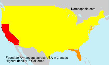 Surname Armanyous in USA