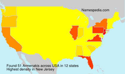 Surname Armenakis in USA Surname Armenakis in USA