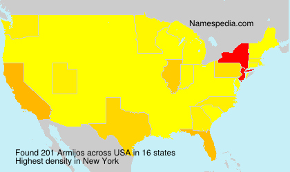 Surname Armijos in USA