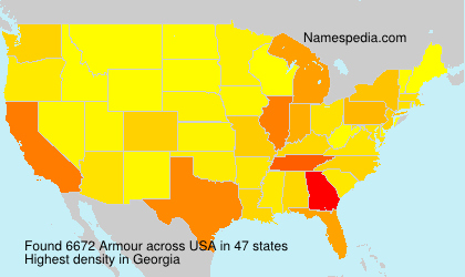 Surname Armour in USA Surname Armour in USA