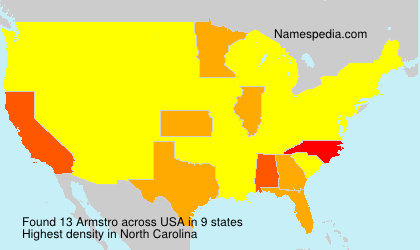 Surname Armstro in USA Surname Armstro in USA