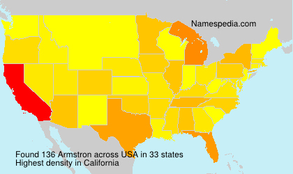 Surname Armstron in USA Surname Armstron in USA