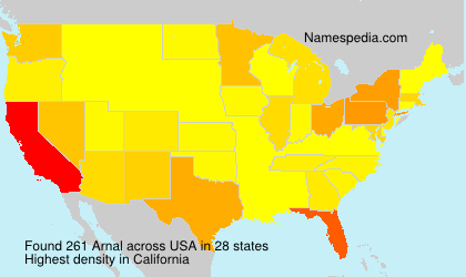 Surname Arnal in USA Surname Arnal in USA