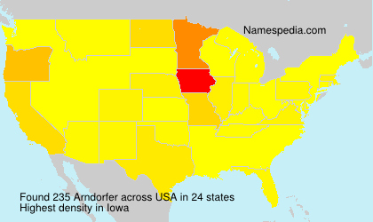 Surname Arndorfer in USA Surname Arndorfer in USA