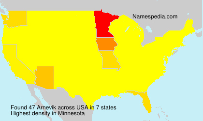 Surname Arnevik in USA