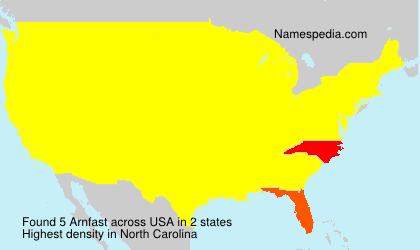Surname Arnfast in USA